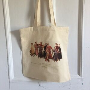 Tote Bag with Italian Art Print of Dancers